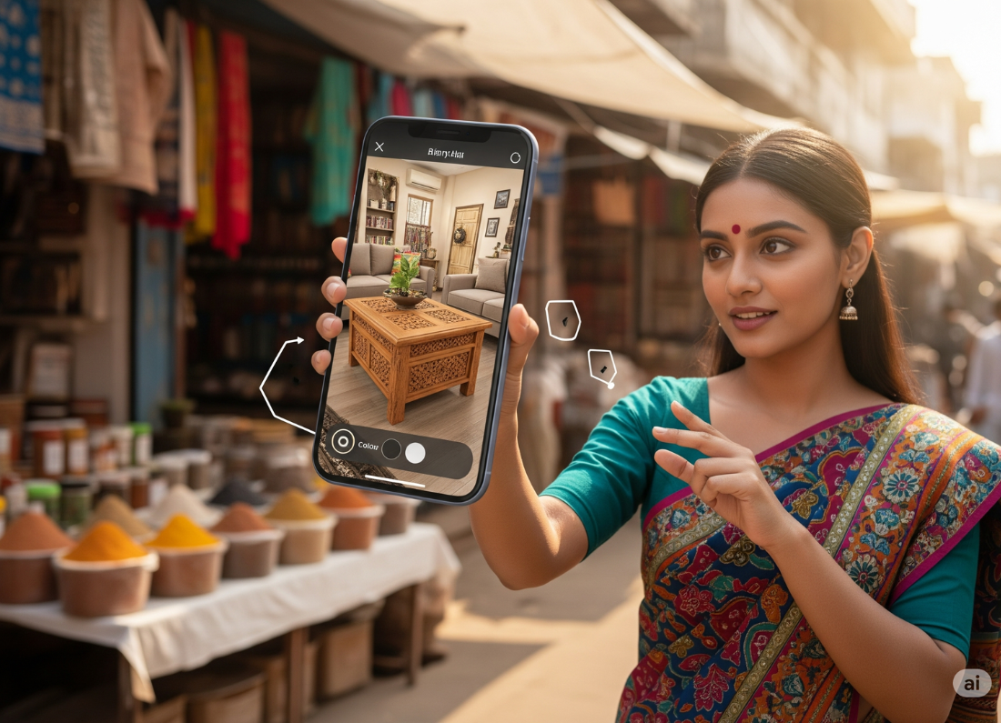 How Augmented Reality (AR) Is Changing Online Shopping in India