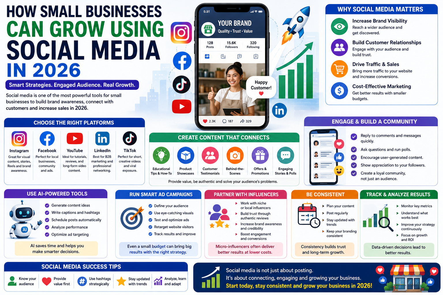 How Small Businesses Can Grow Using Social Media
