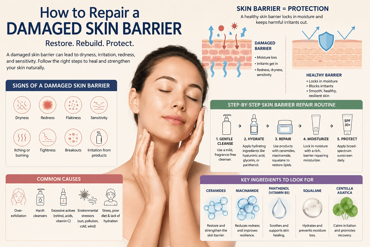 How to Repair a Damaged Skin Barrier