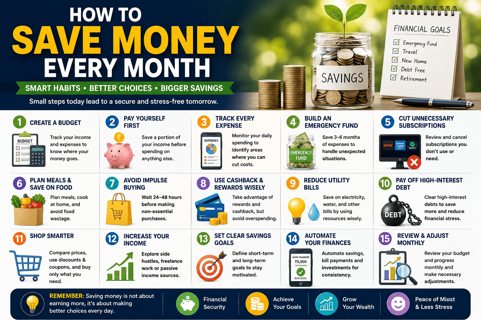 How to Save Money Every Month