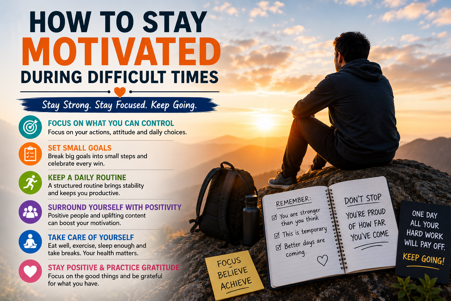 How to Stay Motivated During Difficult Times