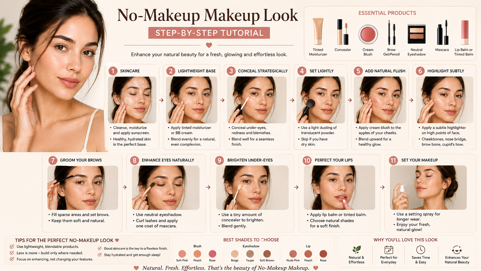 No-Makeup Makeup Look