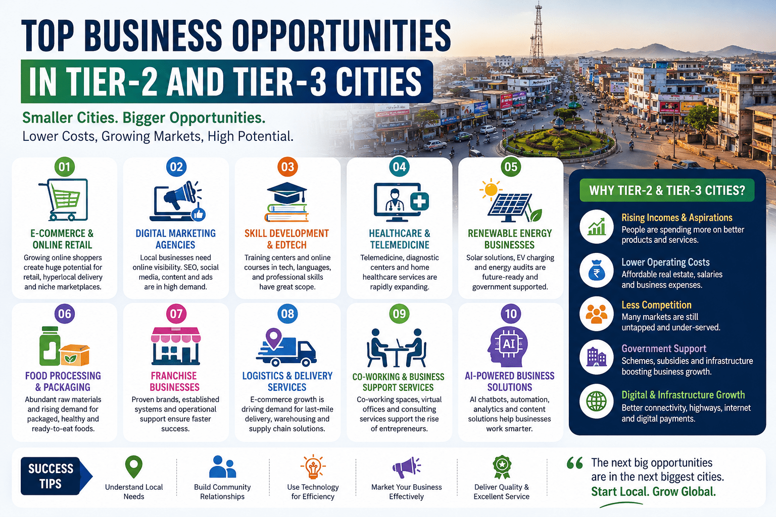 Top Business Opportunities in Tier-2 and Tier-3 Cities