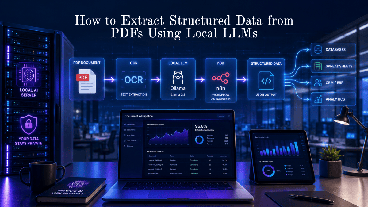 How to Extract Structured Data from PDFs Using Local LLMs