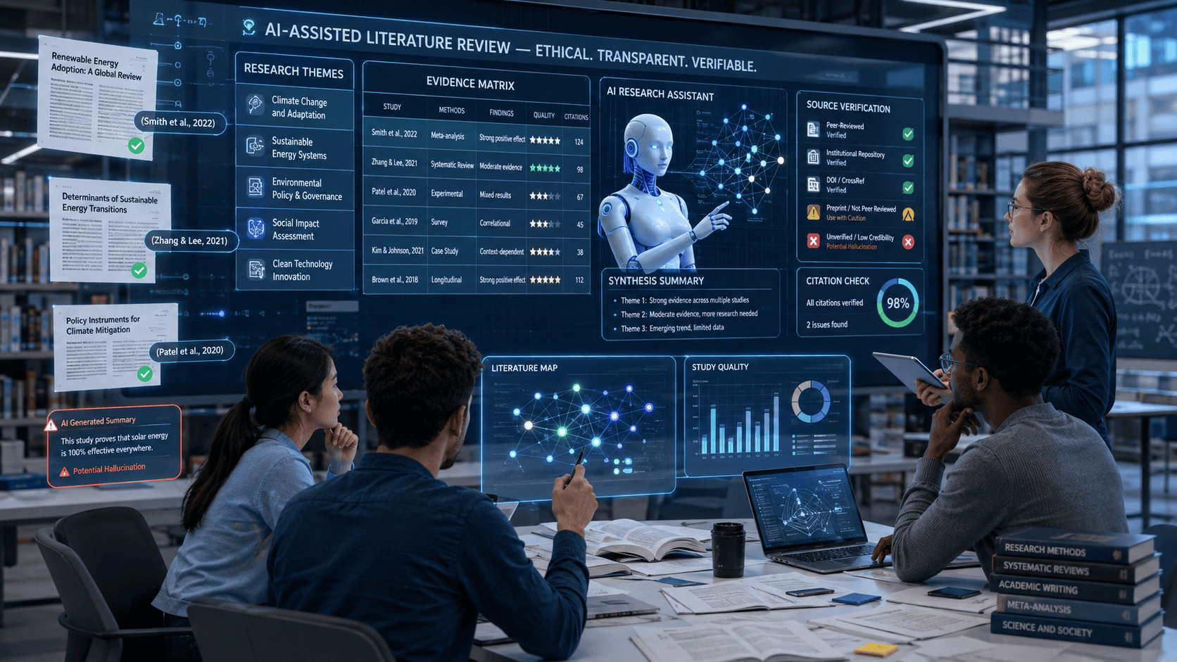 AI for literature reviews