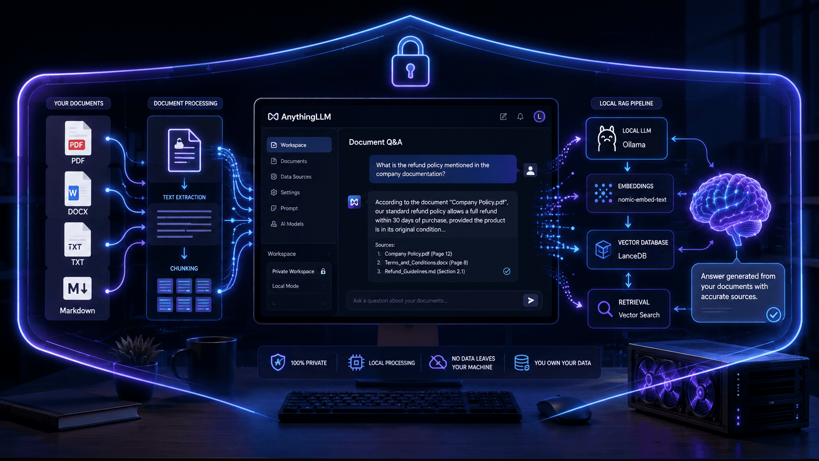 How to Create a Private Document QA Bot Using AnythingLLM