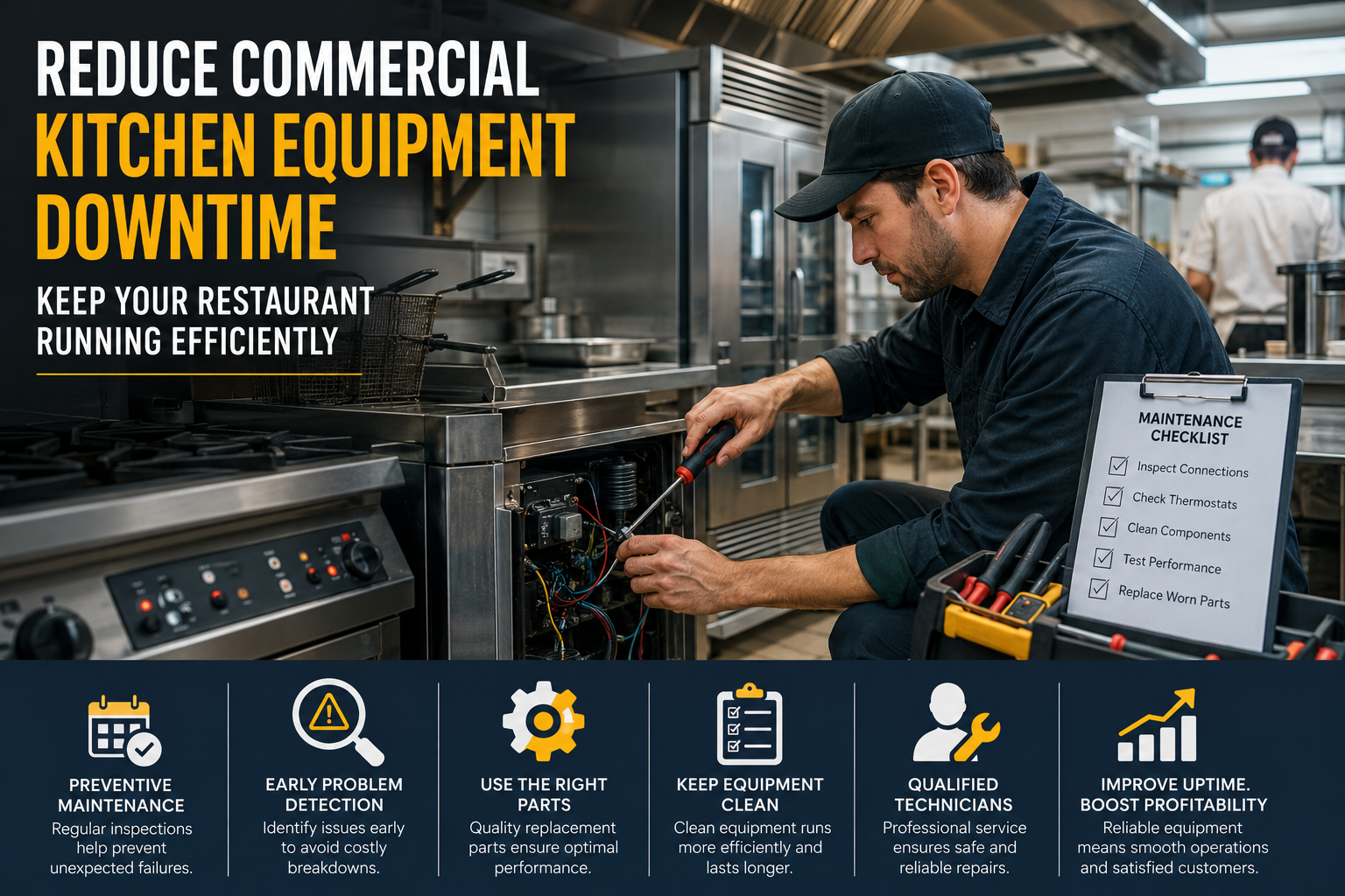 How to Reduce Commercial Kitchen Equipment Downtime